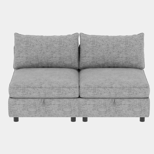 Armless modular sectional sofa - modular,