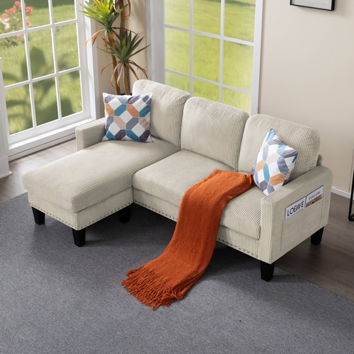 Corduroy shaped sectional - l-shaped,