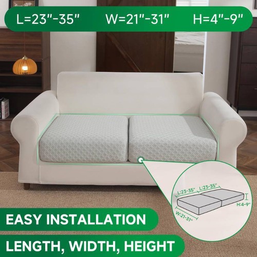 2pc stretch sofa couch - sofa, cover
