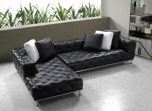 Chesterfield tufted black - pc,
