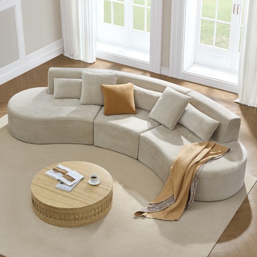 Chita curved sectional sofa - curved,