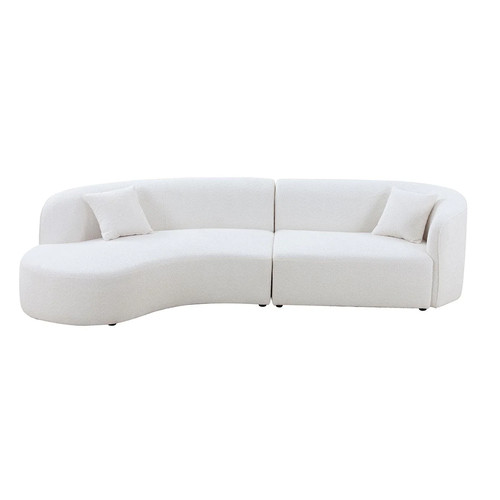 Piece upholstered curved - 2-piece,